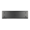 Elite Global Solutions 20 3/4" x 6 3/8" Rectangular Kobe Tray - Melamine, Black/Silver (B180208-SLVB) thumbnail 4