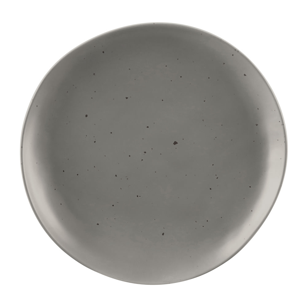 Elite Global Solutions 8" Round Melamine Salad Plate, Dark Gray (B182080-DGS)
