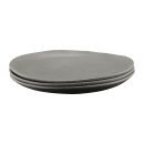 Elite Global Solutions 8" Round Melamine Salad Plate, Dark Gray (B182080-DGS) thumbnail 5