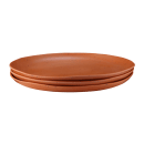 Elite Global Solutions 10 3/4" Round Melamine Dinner Plate, Sunburn Terra Cotta (B182106-STCS) thumbnail 5