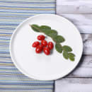 Elite Global Solutions 10 5/8" Round Melamine Monet Plate - White (B190106-W) thumbnail 6