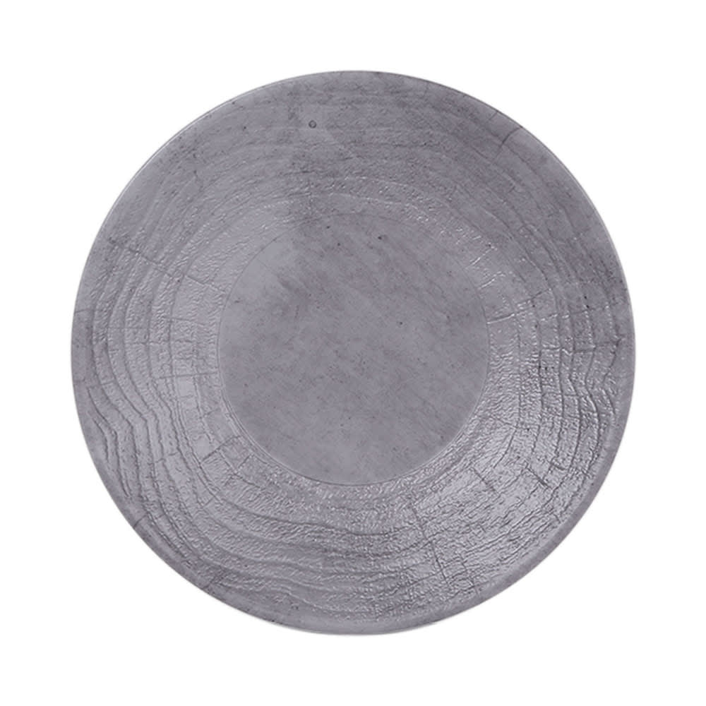 Elite Global Solutions 8 1/2" Round Melamine Denali Plate - Cement (B20294-CM)