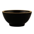 Elite Global Solutions 4 oz Round Melamine Bowl, Black/Gold (B245035-GLDB) thumbnail 3