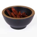 Elite Global Solutions 4 oz Round Melamine Bowl, Black/Gold (B245035-GLDB) thumbnail 7