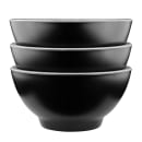 Elite Global Solutions 20 oz Round Melamine Bowl, Black/Silver (B245060-SLVB) thumbnail 6