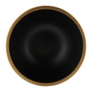 Elite Global Solutions 53 oz Round Melamine Serving Bowl, Black/Gold (B245080-GLDB) thumbnail 2