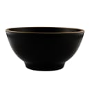 Elite Global Solutions 53 oz Round Melamine Serving Bowl, Black/Gold (B245080-GLDB) thumbnail 3