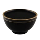 Elite Global Solutions 53 oz Round Melamine Serving Bowl, Black/Gold (B245080-GLDB) thumbnail 7