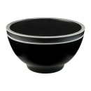 Elite Global Solutions 53 oz Round Melamine Serving Bowl, Black/Silver (B245080-SLVB) thumbnail 6