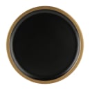 Elite Global Solutions 8 1/4" Round Melamine Bowl Lid, Black/Gold (B246080-GLDB) thumbnail 2