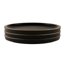 Elite Global Solutions 8 1/4" Round Melamine Bowl Lid, Black/Gold (B246080-GLDB) thumbnail 6