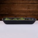 Elite Global Solutions 97 oz Oval Melamine Serving Bowl, Black/Silver (B247200-SLVB) thumbnail 7