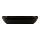 Elite Global Solutions 70 oz Oval Melamine Serving Bowl, Black/Gold (B248152-GLDB) thumbnail 3
