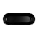 Elite Global Solutions 70 oz Oval Melamine Serving Bowl, Black/Silver (B248152-SLVB) thumbnail 2