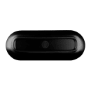 Elite Global Solutions 70 oz Oval Melamine Serving Bowl, Black/Silver (B248152-SLVB) thumbnail 4