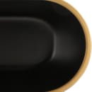 Elite Global Solutions 45 oz Oval Melamine Serving Bowl, Black/Gold (B249102-GLDB) thumbnail 5