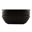 Elite Global Solutions 45 oz Oval Melamine Serving Bowl, Black/Gold (B249102-GLDB) thumbnail 6