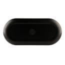 Elite Global Solutions 12 5/8" x 5 7/8" Oval Melamine Dinner Plate - Black/Gold (B251127-GLDB) thumbnail 4