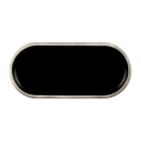 Elite Global Solutions 10 1/4" x 4 3/4" Oval Melamine Dinner Plate - Black/Silver (B252102-SLVB) thumbnail 2