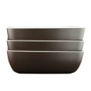 Elite Global Solutions 72 oz Rectangular Melamine Serving Bowl, White/Chocolate (B264105-WS/CH) thumbnail 6