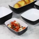 Elite Global Solutions 19 oz Rectangular Melamine Bowl, Black/White (B265069-BW) thumbnail 7