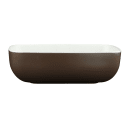 Elite Global Solutions 19 oz Rectangular Melamine Bowl, White/Chocolate (B265069-WS/CH) thumbnail 3