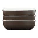 Elite Global Solutions 19 oz Rectangular Melamine Bowl, White/Chocolate (B265069-WS/CH) thumbnail 6
