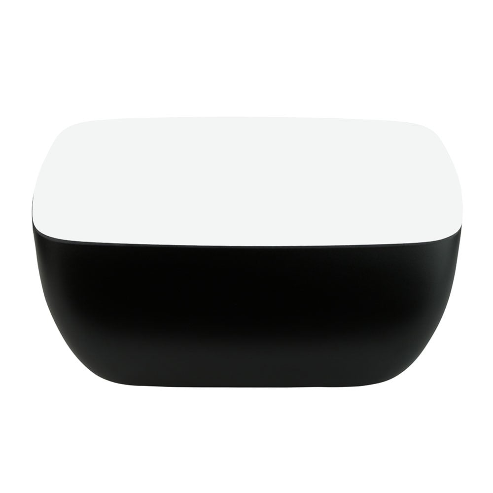 Elite Global Solutions 45 oz Rectangular Melamine Serving Bowl, Black/White (B266069-BW)