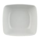 Elite Global Solutions 45 oz Rectangular Melamine Serving Bowl, White/Chocolate (B266069-WS/CH) thumbnail 2