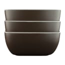 Elite Global Solutions 45 oz Rectangular Melamine Serving Bowl, White/Chocolate (B266069-WS/CH) thumbnail 6