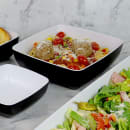 Elite Global Solutions 113 oz Square Melamine Serving Bowl, Black/White (B267098-BW) thumbnail 7