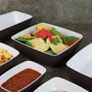 Elite Global Solutions 113 oz Square Melamine Serving Bowl, White/Chocolate (B267098-WS/CH) thumbnail 7