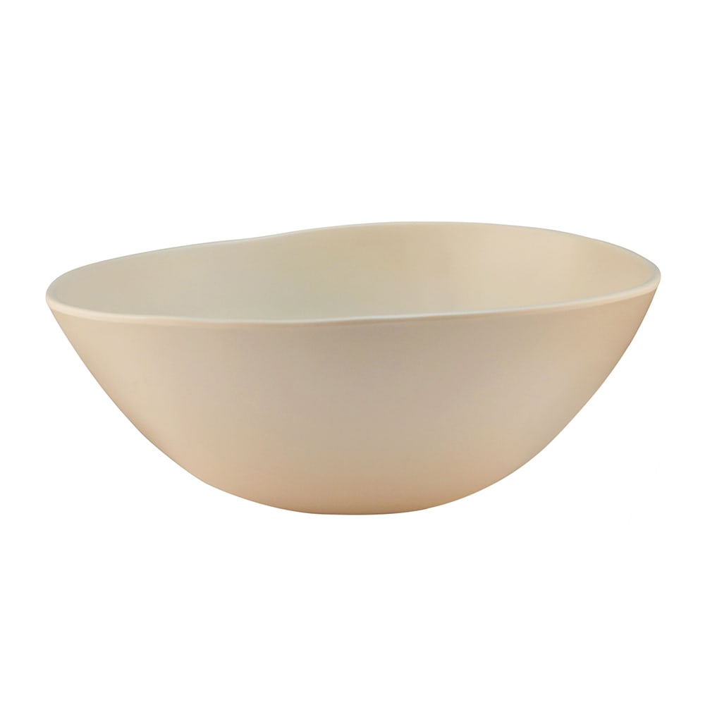 Elite Global Solutions 35 oz Round Melamine Serving Bowl, Vanilla (B275076-V)
