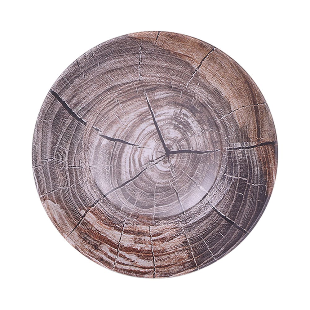 Elite Global Solutions 45 oz Round Melamine Denali Bowl - Knotwood (B30366-KW)