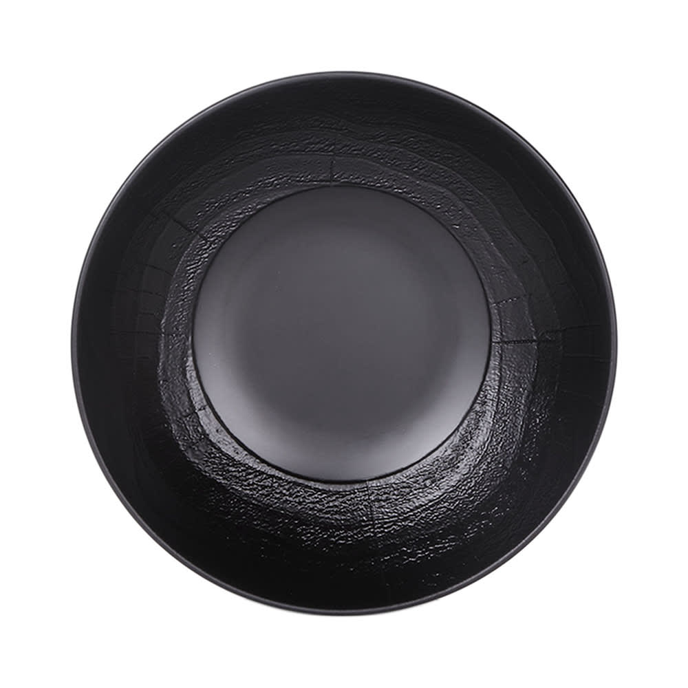 Elite Global Solutions 17 oz Round Melamine Denali Bowl - Black (B30369-B)