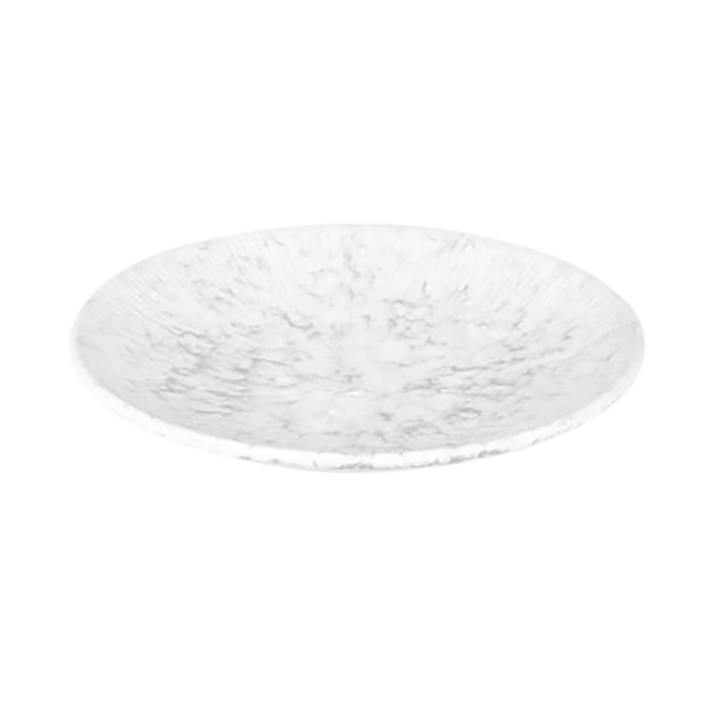 Elite Global Solutions 8 1/4" Round Melamine Plate, Gray Marble (B379825-GYM)