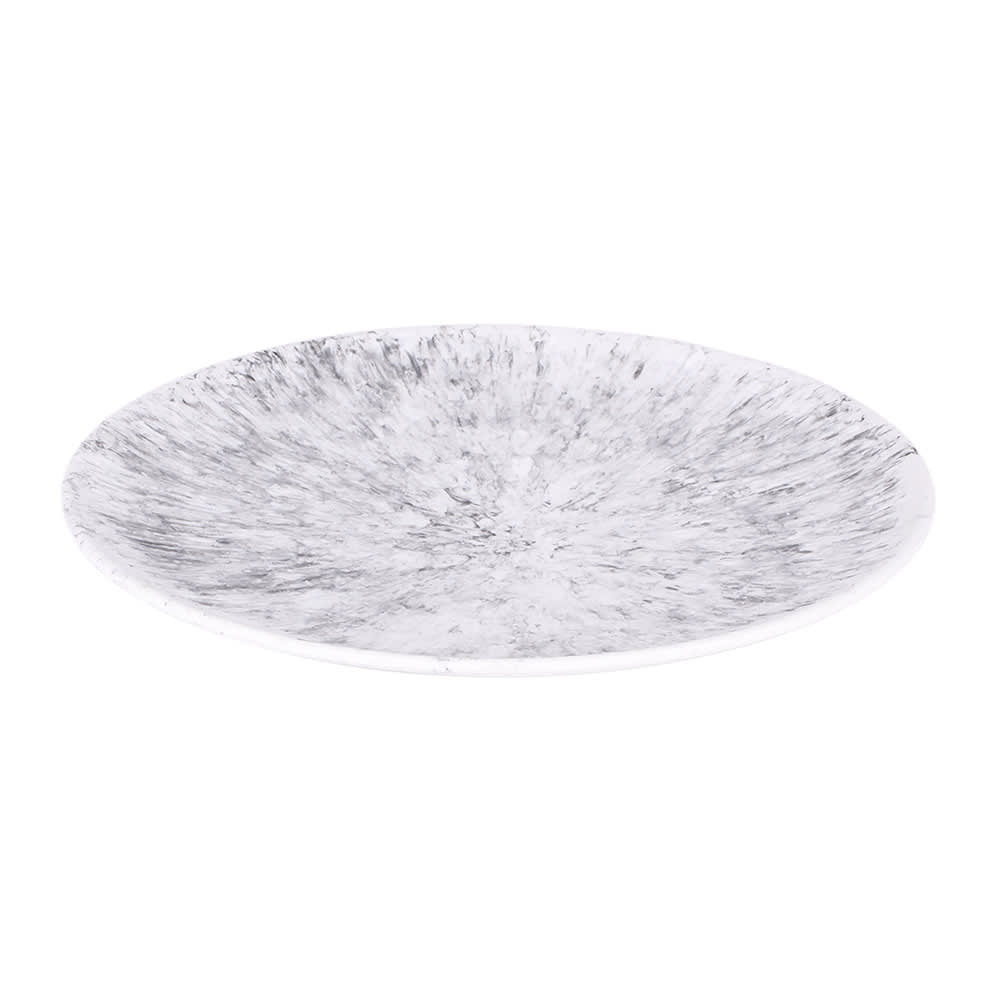 Elite Global Solutions 13" Round Melamine Plate, Marble (B380130-BBM)
