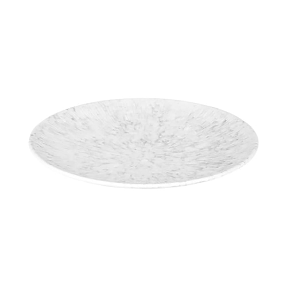 Elite Global Solutions 13" Round Melamine Plate, Gray Marble (B380130-GYM)