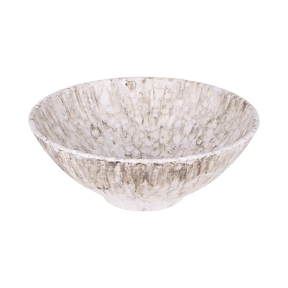 Elite Global Solutions 67 oz Round Melamine Bowl, Brown Marble (B382950-BRM)