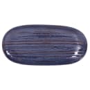 Elite Global Solutions Oval Plastic Dinner Plate - 11" x 5 1/4", Stardust Blue (B396110-SDB) thumbnail 2