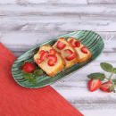 Elite Global Solutions Oval Plastic Dinner Plate - 11" x 5 1/4", Stardust Green (B396110-SDG) thumbnail 6