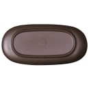 Elite Global Solutions Oval Plastic Dinner Plate - 11" x 5 1/4", Stardust White (B396110-SDW) thumbnail 4