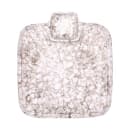 Elite Global Solutions 9" x 8" Oval Chip & Dip Plate - Melamine, Brown Marble (B428090-BRM) thumbnail 2