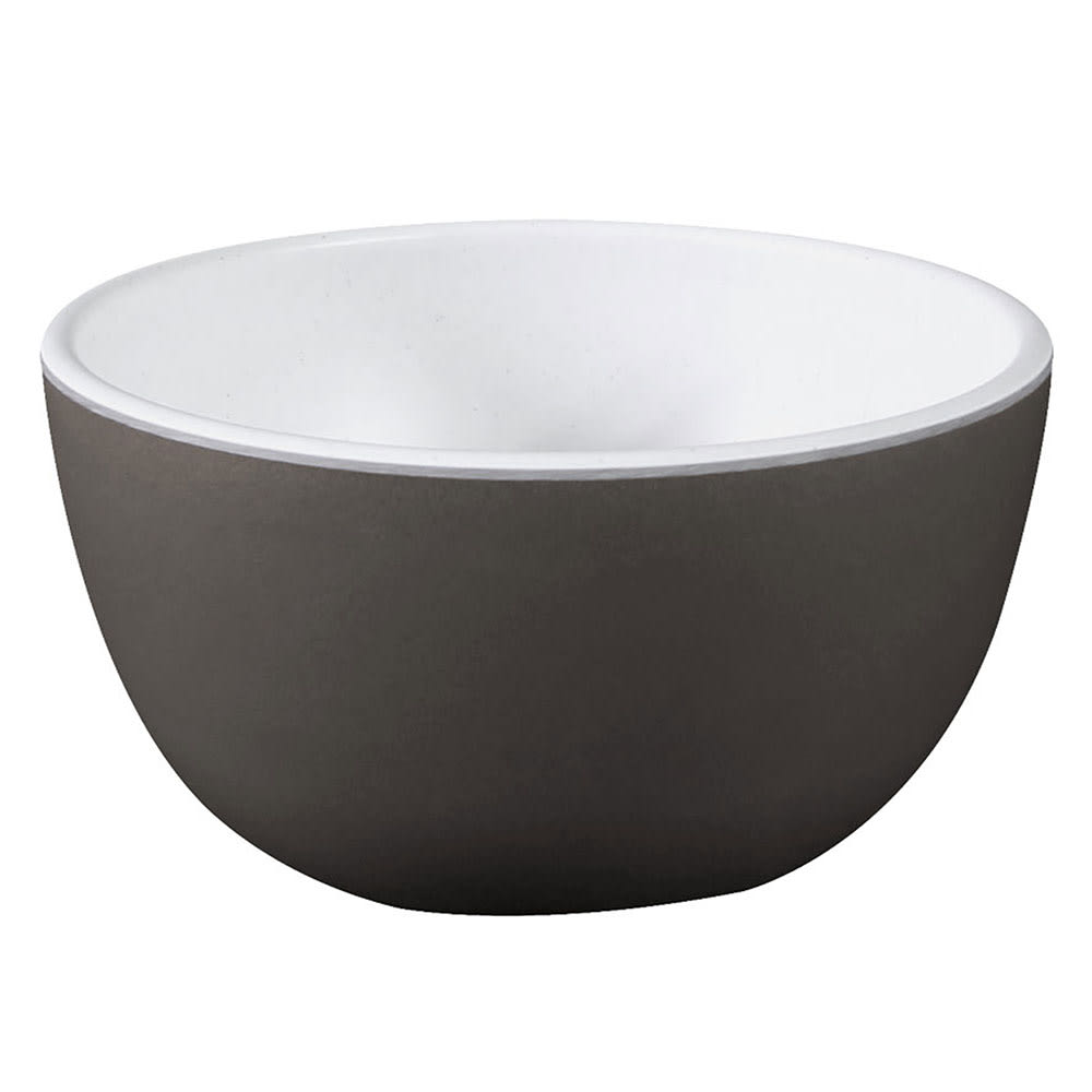 Elite Global Solutions 22 oz Round Melamine Bowl, Chocolate/White (B55R2T-WS/CH)