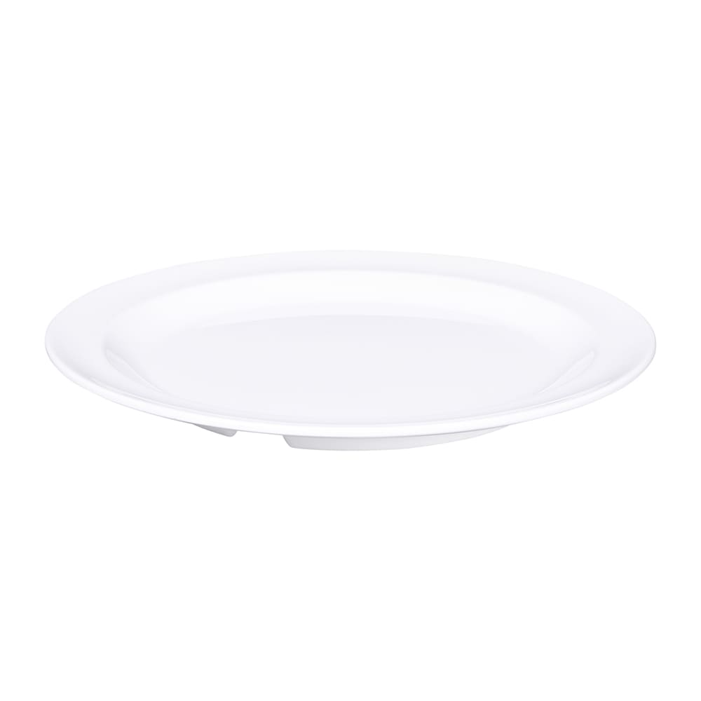 Elite Global Solutions 6 1/2" Round Melamine Dessert Plate, White (B612R-W)