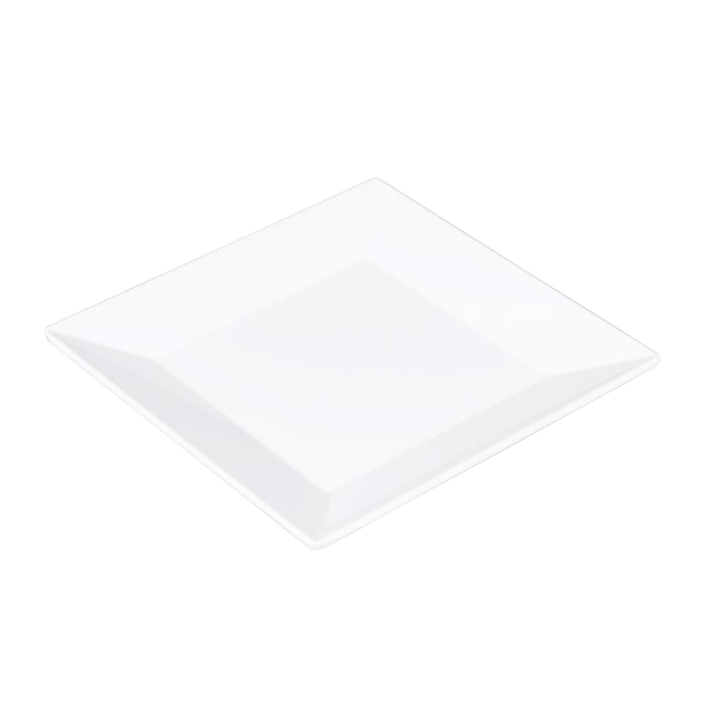 Elite Global Solutions 6" Square Melamine Dessert Plate, White (B612SQ-W)