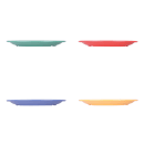 Elite Global Solutions 7 1/4" Round Rio Platter - Melamine, Assorted Colors (B714PL-MIX) thumbnail 3