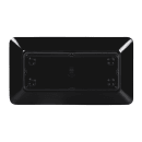 Elite Global Solutions Rectangular Melamine Dinner Plate - 15" x 8", Black (B815RC-B) thumbnail 4