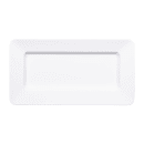 Elite Global Solutions Rectangular Melamine Dinner Plate - 15" x 8", White (B815RC-W) thumbnail 2