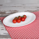 Elite Global Solutions 13 1/4" x 9 5/8" Oval Simplicity Platter - Melamine, White (B913OV-W) thumbnail 7